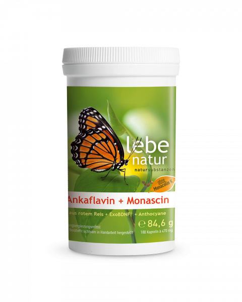 Ankaflavin + Monascin aus rotem Reis + ExoBDNF® + Anthocyane 180er