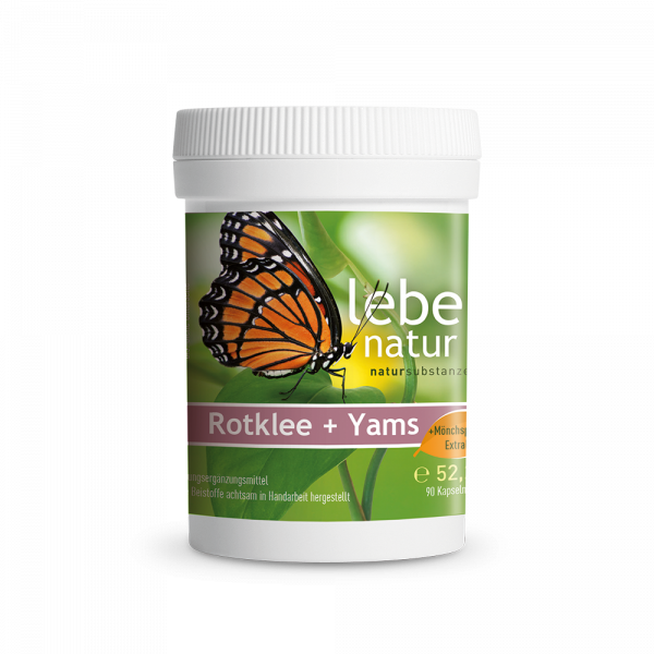 lebe natur® Rotklee + Yams Dose
