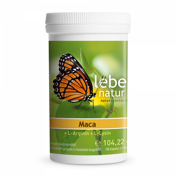 lebe natur® Maca + L-Arginin 180er