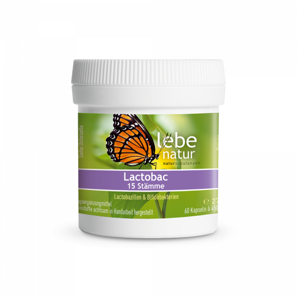 lebe natur® Lactobac 15 Stämme 60er