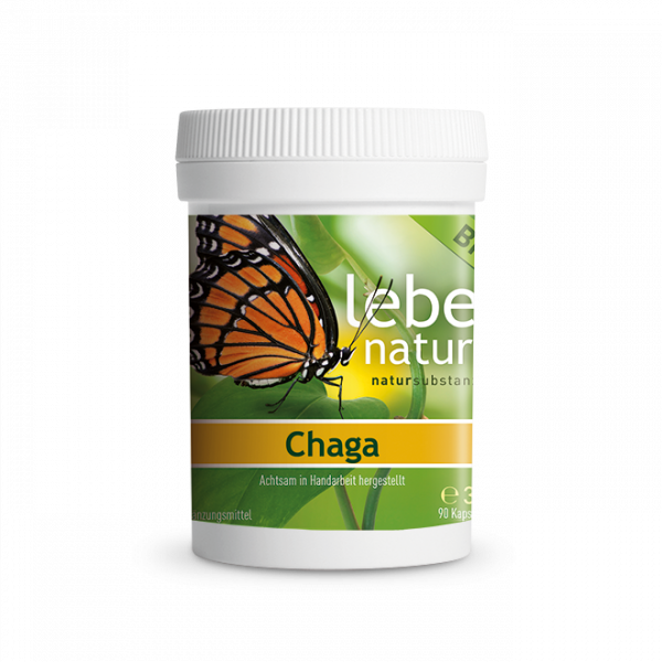 lebe natur® Chaga Pilz BIO 90 Dose