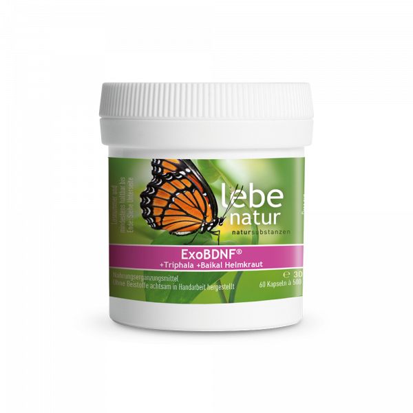 lebe natur® ExoBDNF® + Triphala + Baikal Helmkraut 60er